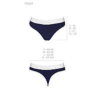 Спортивні трусики-стринги Passion PS007 PANTIES navy blue, size XL, фото 3