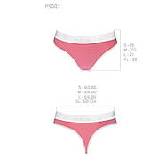 Спортивні трусики-стринги Passion PS007 PANTIES pink, size S, фото 2
