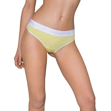 Спортивні трусики-стринги Passion PS007 PANTIES yellow, size XL, фото 2