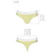 Спортивні трусики-стринги Passion PS007 PANTIES yellow, size XL, фото 2