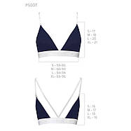 Спортивний топ з подвійними бретелями Passion PS007 TOP navy blue, size XL, фото 3
