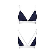 Спортивний топ з подвійними бретелями Passion PS007 TOP navy blue, size XL, фото 2