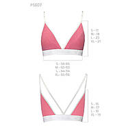 Спортивний топ з подвійними бретелями Passion PS007 TOP pink, size XL, фото 2