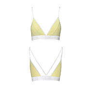 Спортивний топ з подвійними бретелями Passion PS007 TOP yellow, size M, фото 3
