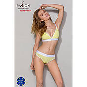 Спортивний топ з подвійними бретелями Passion PS007 TOP yellow, size M, фото 2
