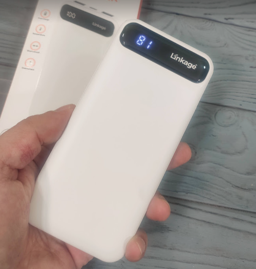 Портативний зарядний пристрій Powerbank Linkage LKP-17 White 10000 mAh/ Повербанк