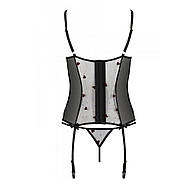 Підв'язок корсет + ремінців Lovelia corset Black L/XL - Пристрасть, фото 3