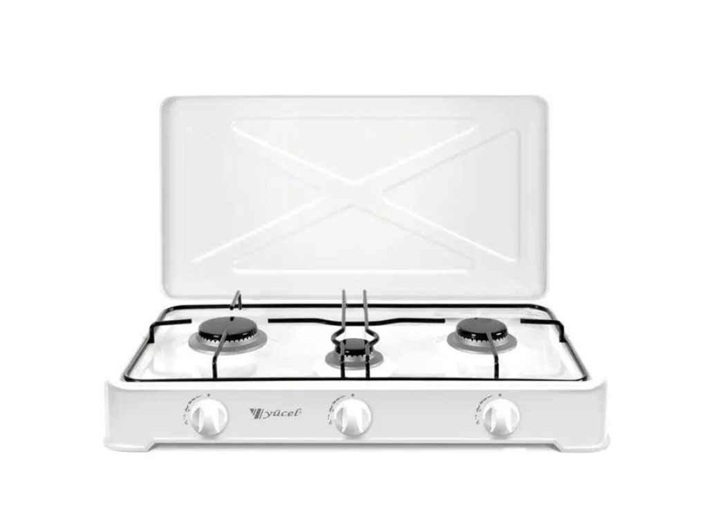 Таганок газовий настiльний (3 к.) O-300-LPG-white ТМ YUCEL, фото 1