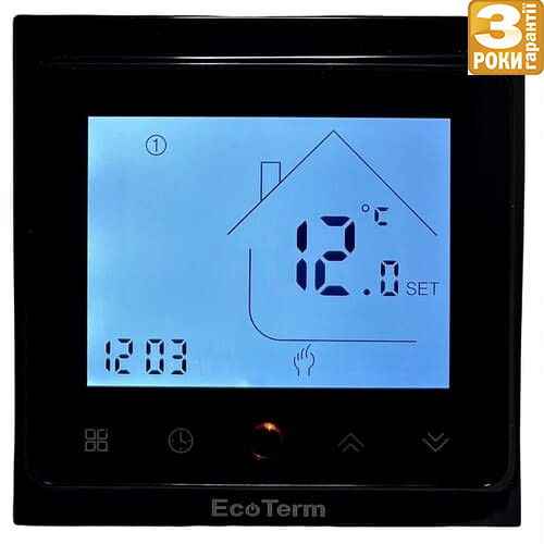 Терморегулятор EcoTerm PRO Wi-Fi Black