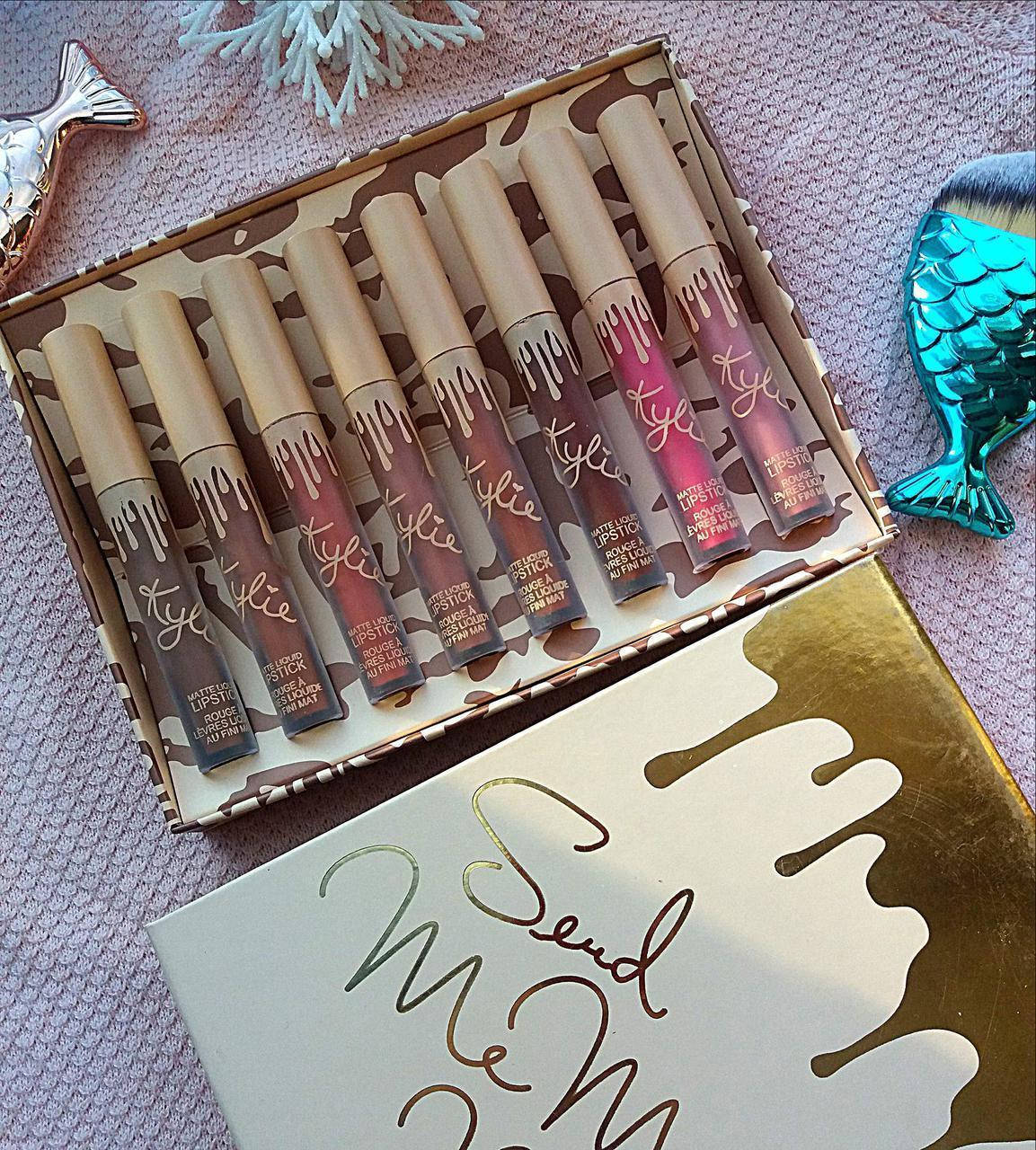 

Набор матовых помад Kylie Cosmetics Send Me More Nudes 8 шт! улучшенная