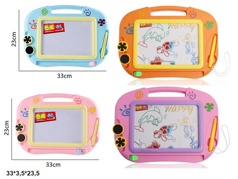 

Дошка для малювання магнітна кольорова з печатками 153B