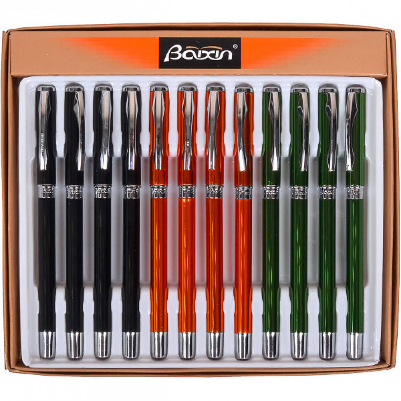 

Ручка подарочная 'BAIXIN' 401/4013 гелевая синяя - Минимальный заказ 12 шт.