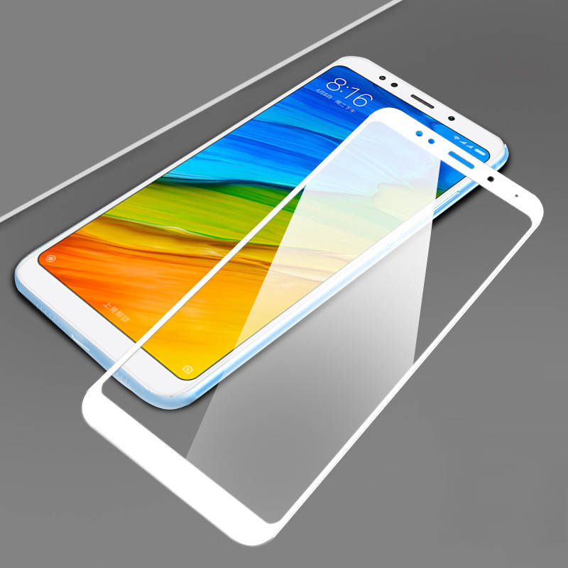 

Защитное стекло для Xiaomi Redmi 5 Plus (3 цвета) белое