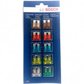 

Комплект предохранителей BOSCH (1х5/7.5/25/30А; 2х10/15/20А) std