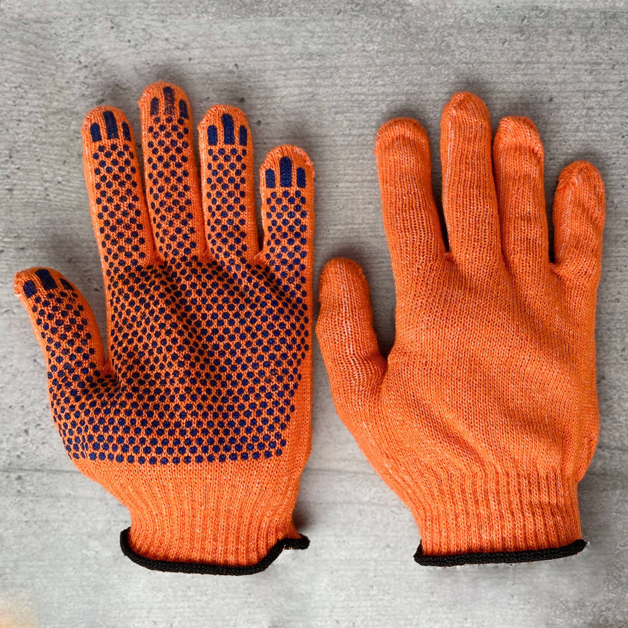 

Перчатки рабочие с пвх покрытием микроточка оранжевые, Оранжевый