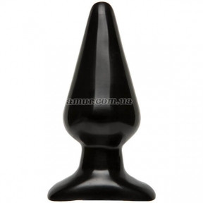 Анальна пробка Doc Johnson Smooth Classic Large — Black, макс. діаметр 5,7 см