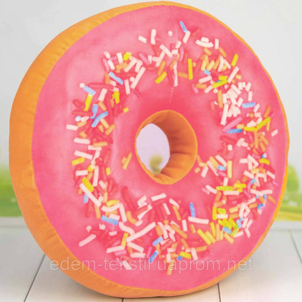 Мягкая Игрушка Подушка Из Плюша Пончик Копиця, 32х32х11 — Купить ...