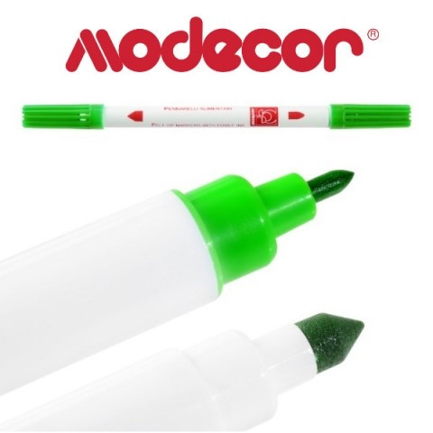 Маркер харчовий подвійний Зелений Modecor