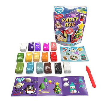 Party Bag Winter ТМ Lovin Набір для ліплення з повітряним пластиліном 70157