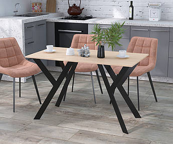 Стіл обідній Ішла 120-65 Loft Design Дуб Борас Прямі кути