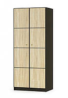 Современный маленький распашной двухдверный шкаф 90 см ширина для одежды в гостиную Фантазия Мебель Сервис