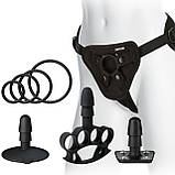 Набір для страпону Doc Johnson Vac-U-Lock Dual Density Extreme Set (м'ята упаковка) Кітті, фото 5