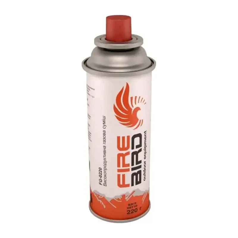 Газовий балон цанговий 220 г FireBird FG-0220 для портативних газових приладів