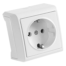 Розетка VIKO зовнішня Vera 1гніздо із заземленням біла 90681008-UA1