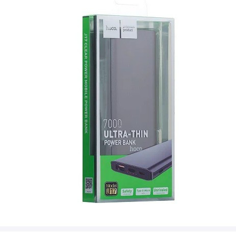 Портативна батарея Power Bank Hoco J17, 7000 mAh,silver