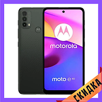 Motorola E40 4/64GB Carbon Gray Гарантия 1 год (*CPA -3% Скидка)_K