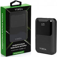 Павербанк Power Bank 10 000mAh Vinga + Display (BTPB0310LEDROP), фото 7