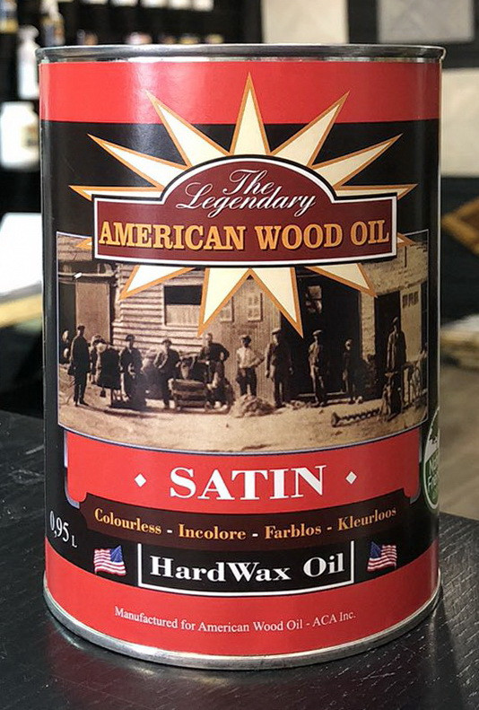 Олія-віск (масло-віск) Hard Wax Oil, Satin - Водостійке покриття для дерев'яних поверхонь American Wood Oil (на розлив)