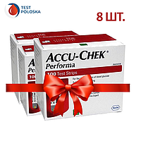 Тест-смужки Акку-Чек Перформа (Accu-Chek Performa) 100 шт. 8 упаковок