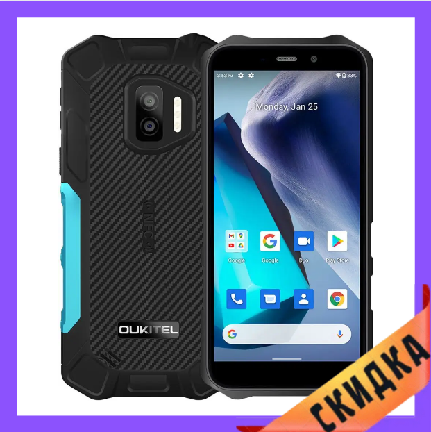 Oukitel WP12 4/32Gb Blue Гарантія 1 Рік  (*CPA -3% Знижка)_K