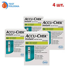 Тест-смужки Акку Чек Інстант (Accu Check Instant) 4 упаковки
