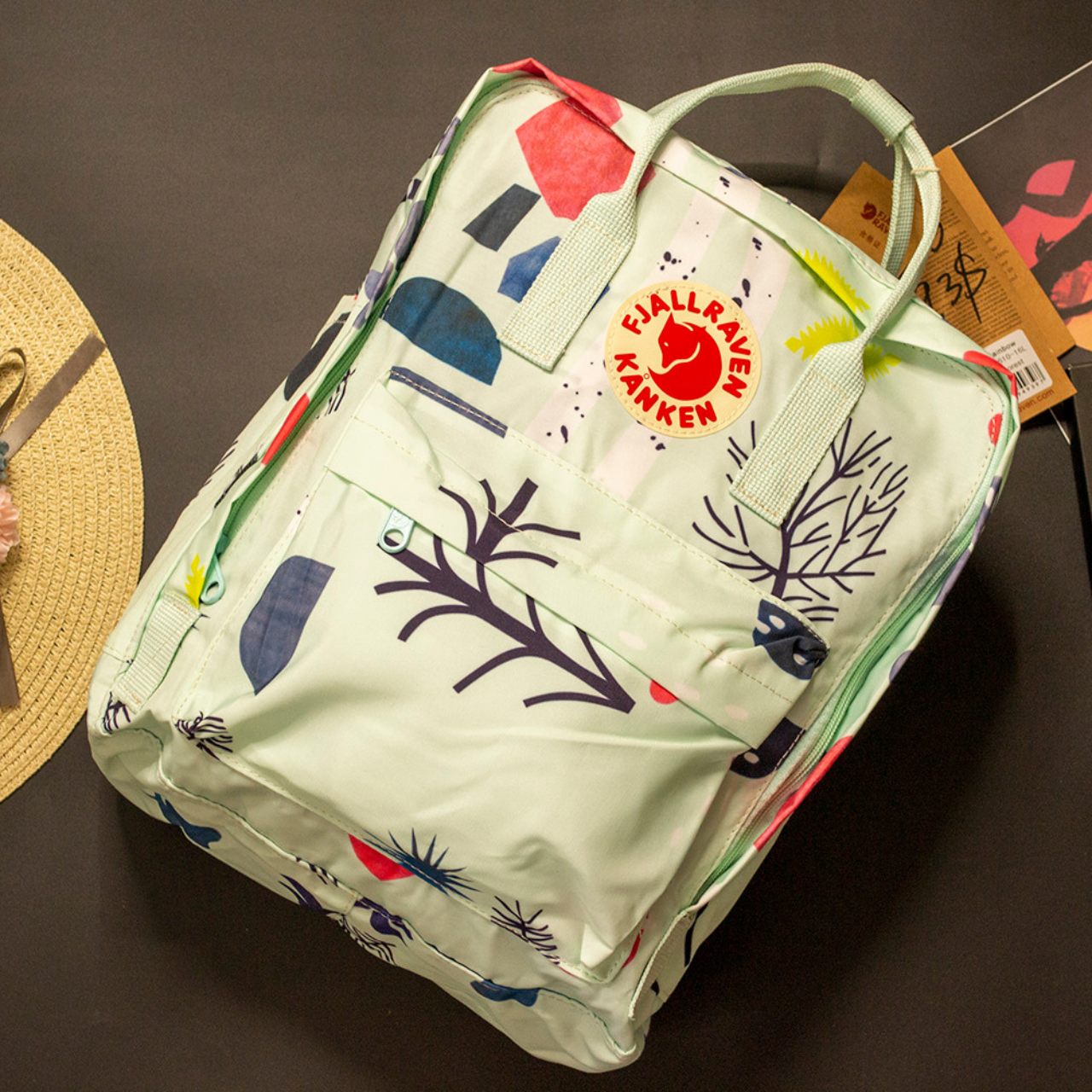 Міський рюкзак жіночий прогулянковий молодіжний Fjallraven Kanken Art універсальний, фото 1