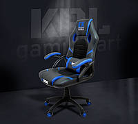 Кресло геймерское, игровое SERIES EX BLUE Черно-синее