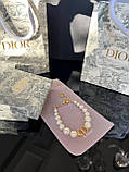 Браслет Діор / Брендовий браслет позолота, перли, фото 2