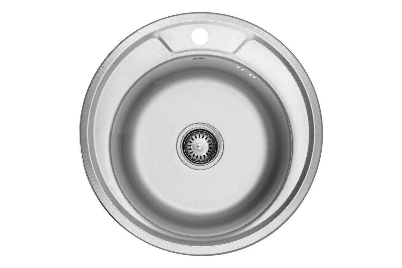 Кухонная мойка Platinum 450 Decor 0,6мм круглая: продажа, цена в Киеве ...