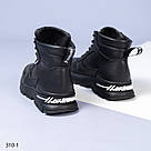 Жіночі зимові черевики зі шнурівкою, фото 4