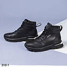 Жіночі зимові черевики зі шнурівкою, фото 2