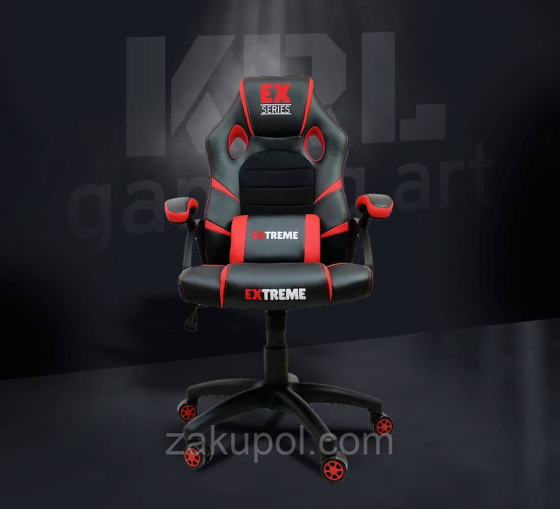 Крісло геймерське, ігрове SERIES EX Red Чорно-червоне
