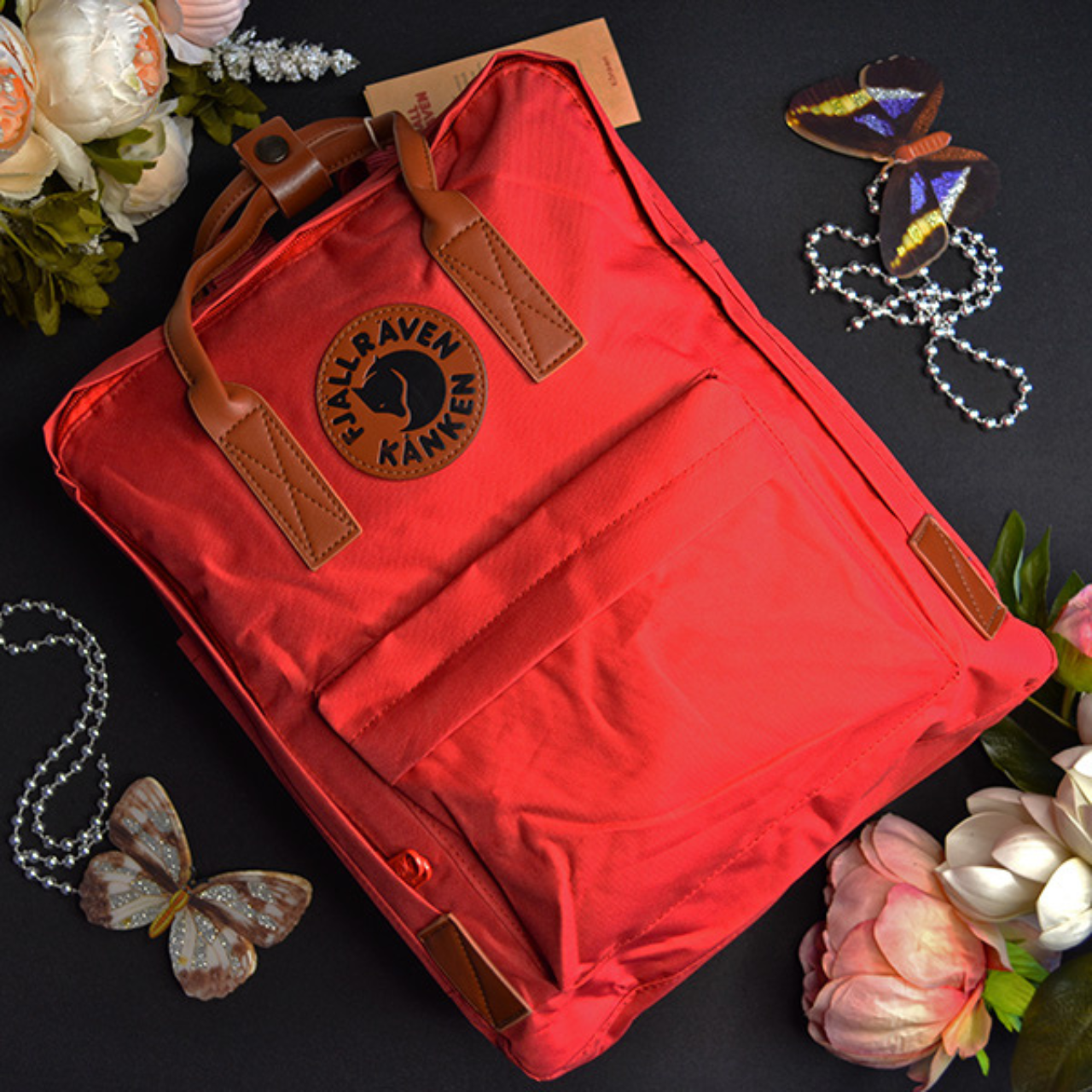 Міський рюкзак молодіжний прогулянковий Fjallraven Kanken Classic універсальний бордовий, фото 1