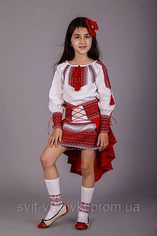 Вишитий костюм для дівчинки, фото 2