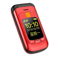 Мобильный телефон Gzone F899 red. Flip английская клавиатура раскладушка с 2 экранами