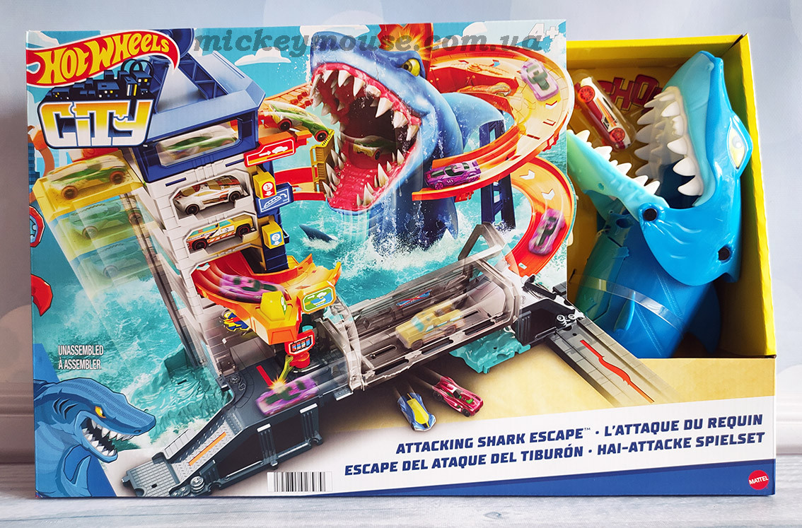 Ігровий набір Hot Wheels City Втеча від лютої акули HDP06