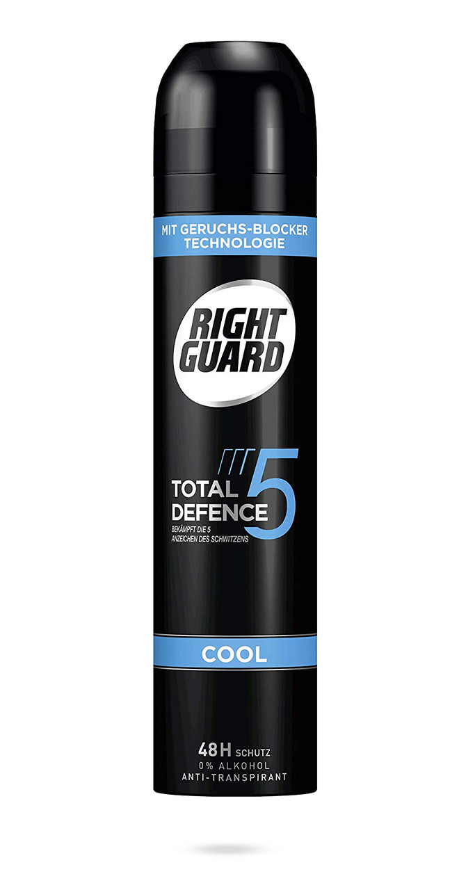 Дезодорант-антиперспірант спрей Schwarzkopf Right Guard Total Defence 5 Cool 250 мл