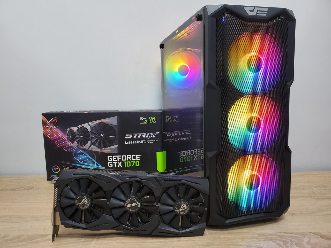 Ігровий комп'ютер Prologix/DarkFlash, AMD Ryzen 5 5500 4.2GHz, DDR4 16ГБ, SSD 512ГБ, GTX 1070 8ГБ