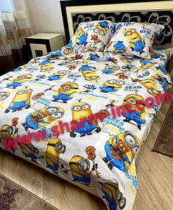 Комплект постільної білизни 150*215 см "Міньйони" 100% бавовна