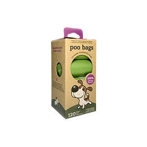 Пакети для прибирання за собакою із запахом лаванди Dog Waste Poo Bags 8 рулонів